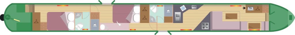 Floor plan for Flying Fox