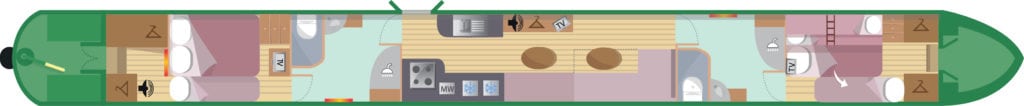 Floor plan for Darwin's Fox