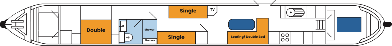 Floor plan for Sunflower - Serial Hybrid with Electric Drive