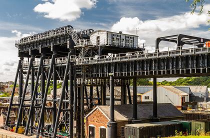 View of the Anderton Boat Lift from the Trent & Mersey Canal