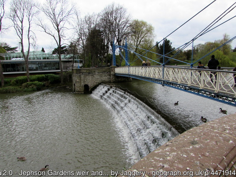 Jephson Gardens Mill Bridge and Wier