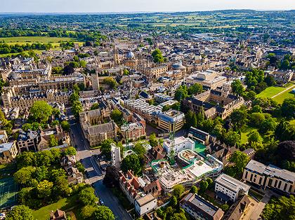 Ariel view of oxford